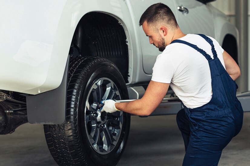 front-view-male-mechanic-working emergency roadside assistance washington dc